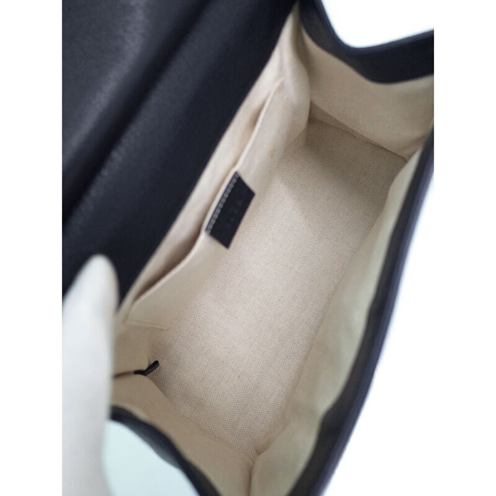 Gucci Top Handle Marmont Leather Bag 2way GG - Picture 3 of 9